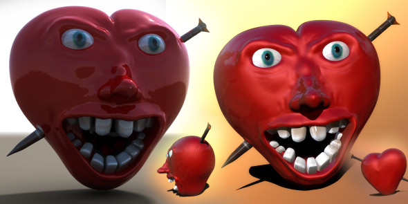 Arrow to the Heart Free 3D print model_6