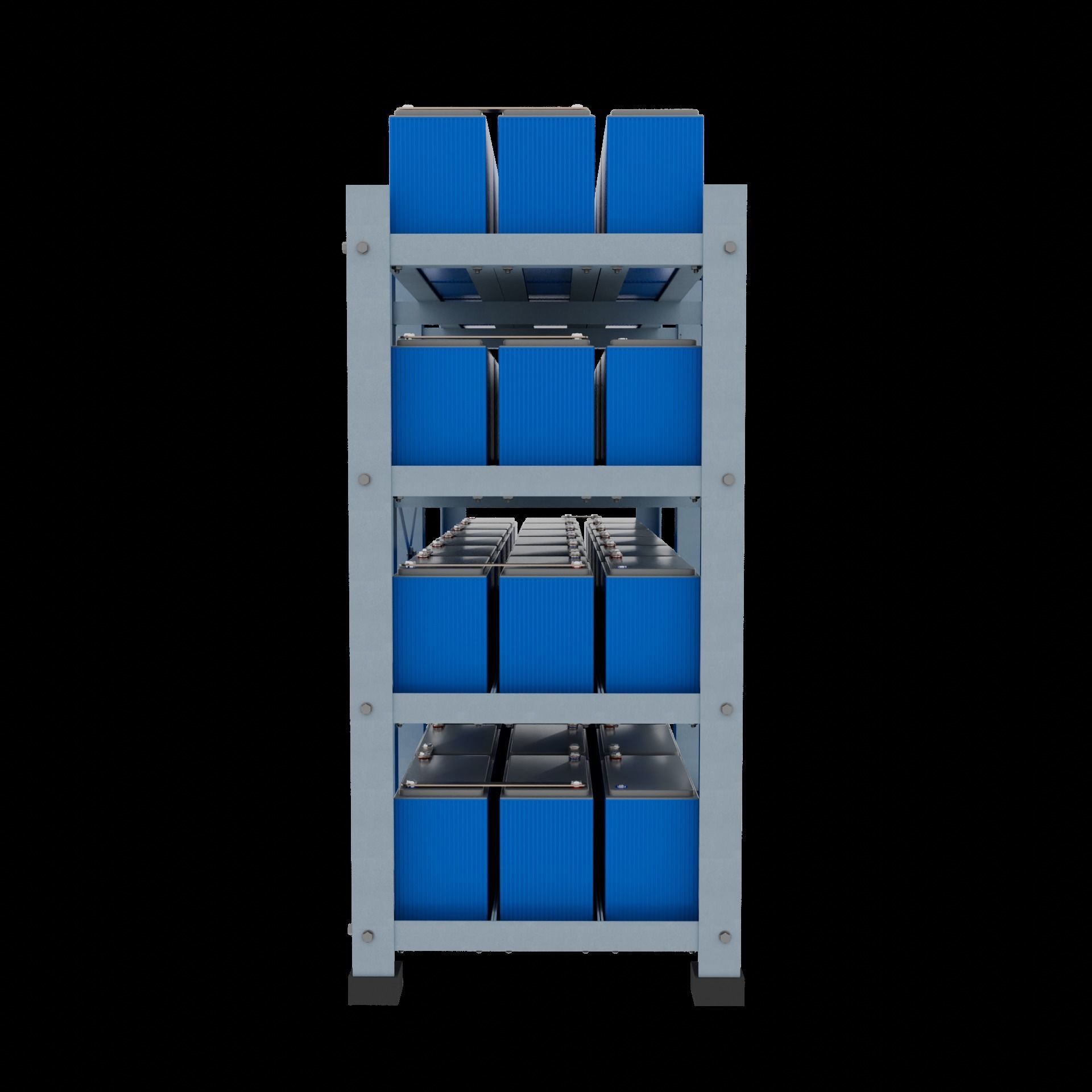 Rack With Battery - level 4 3D model_15