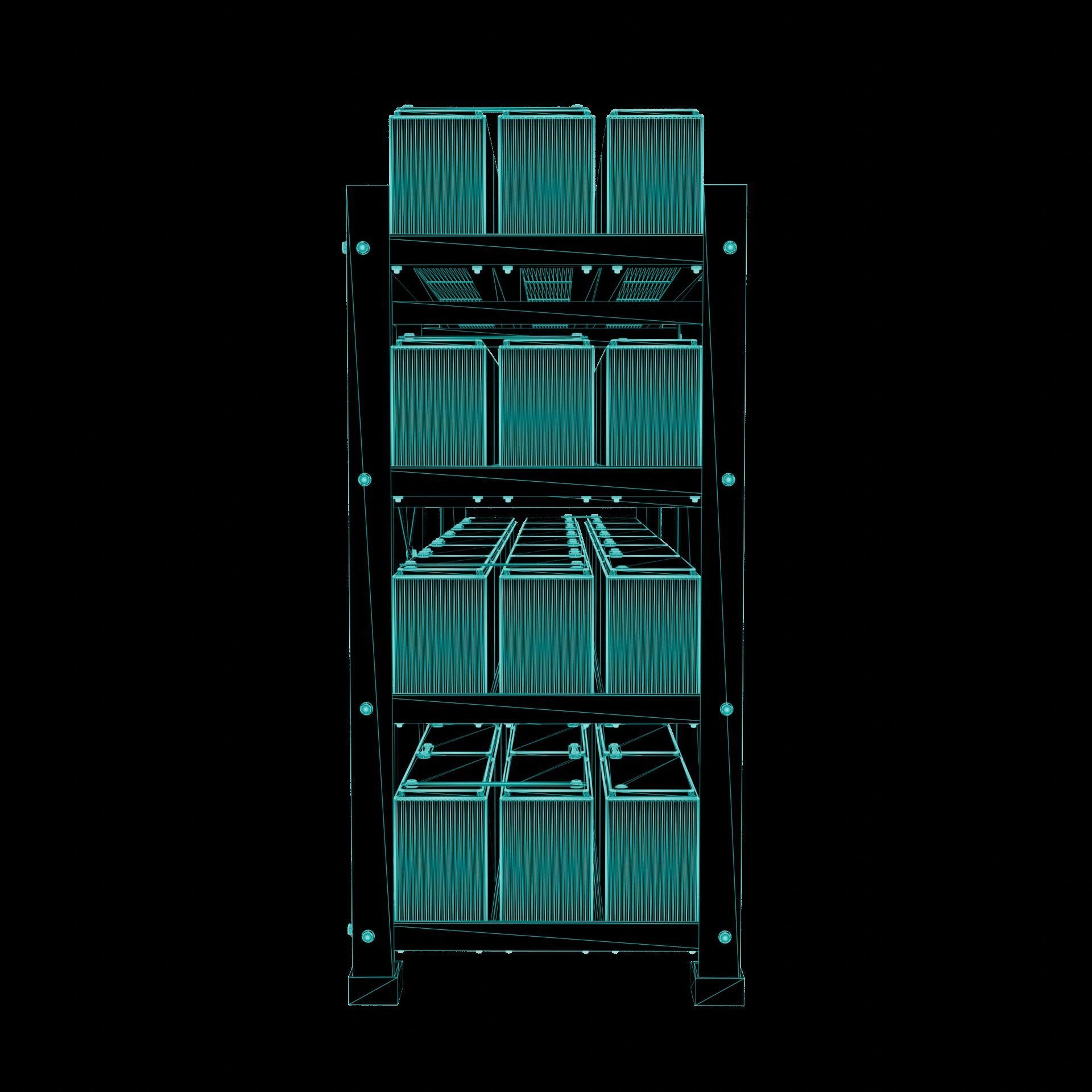 Rack With Battery - level 4 3D model_21