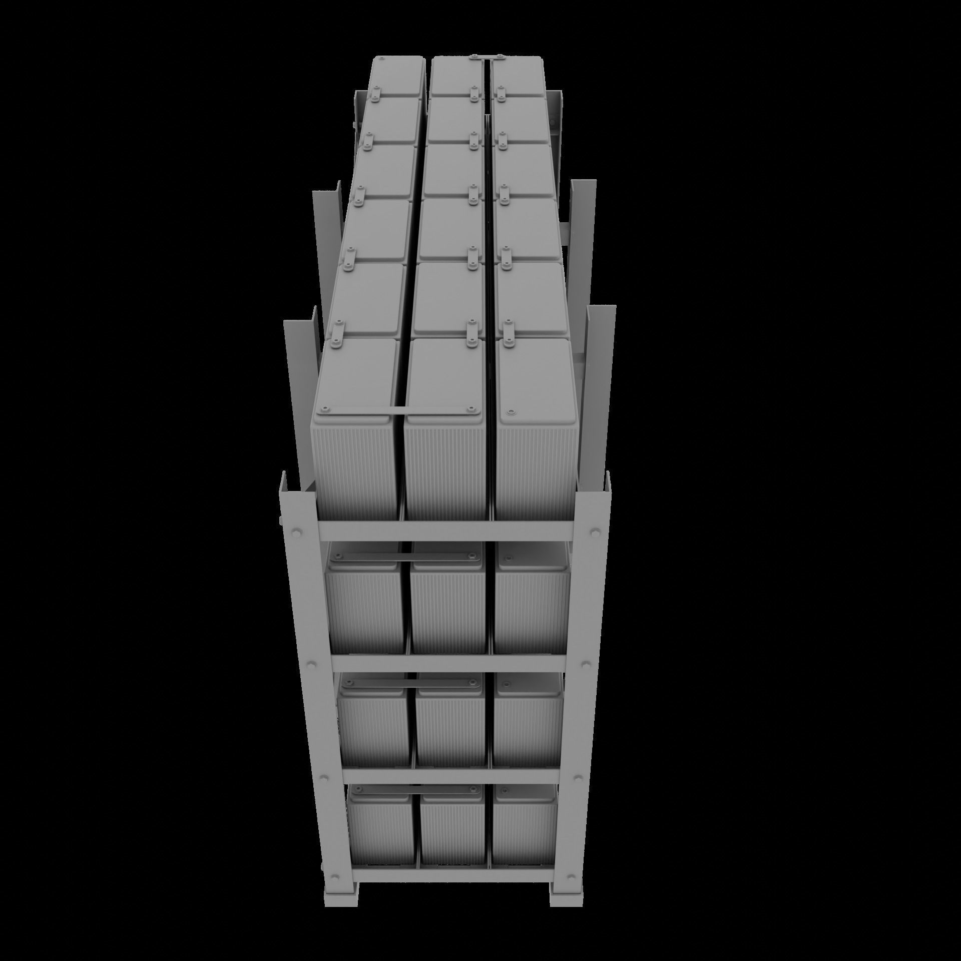 Rack With Battery - level 4 3D model_8