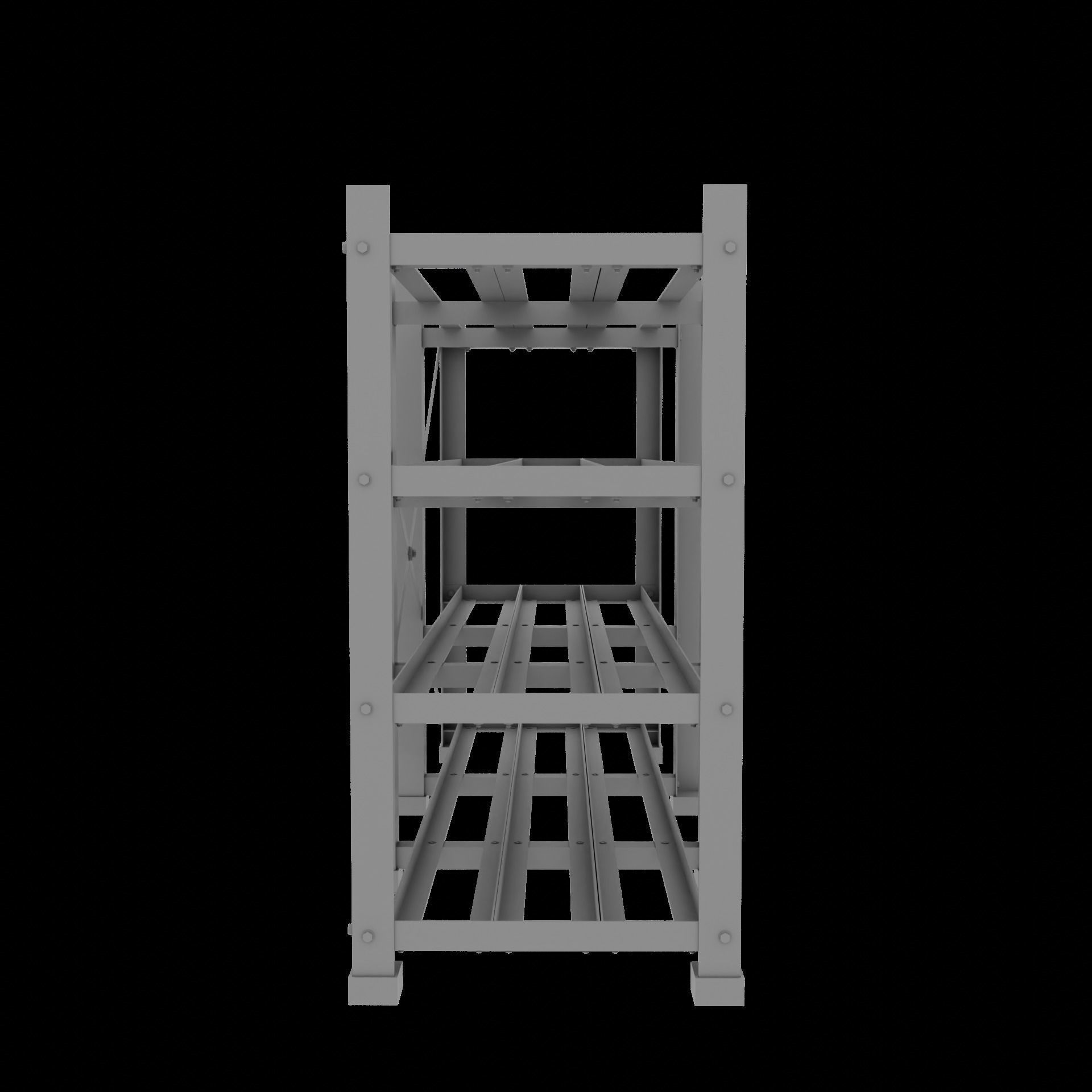 Rack With Battery - level 4 3D model_34
