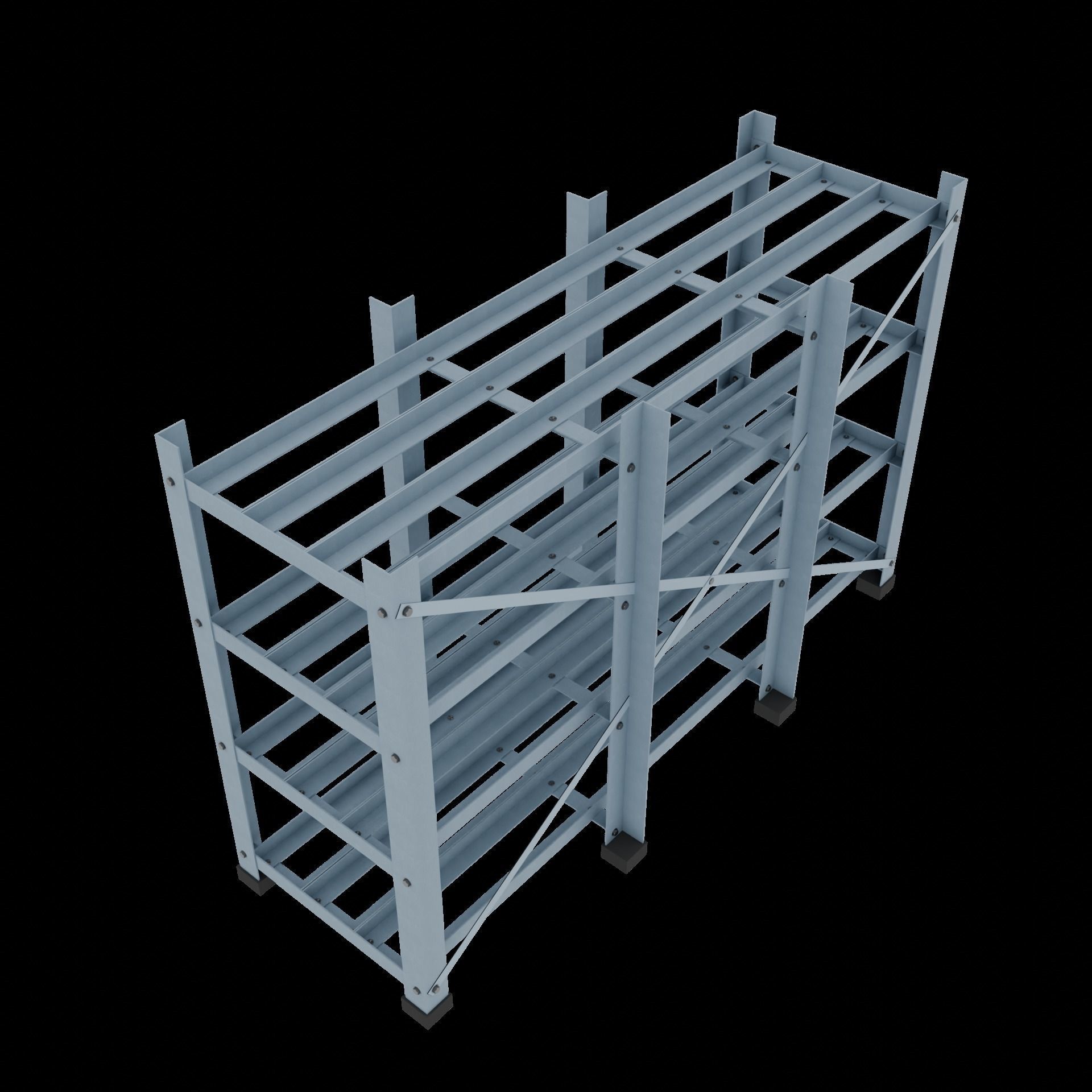 Rack With Battery - level 4 3D model_28