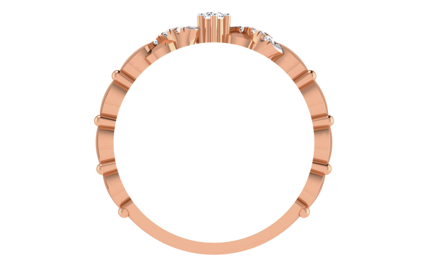 Ultra light wt Women Ring 3dm stl renders details 3D print model_11