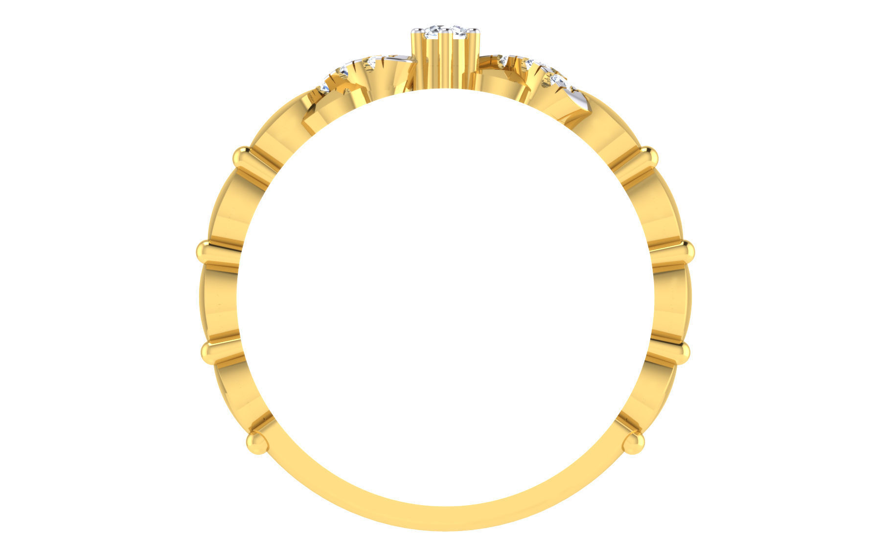 Ultra light wt Women Ring 3dm stl renders details 3D print model_12