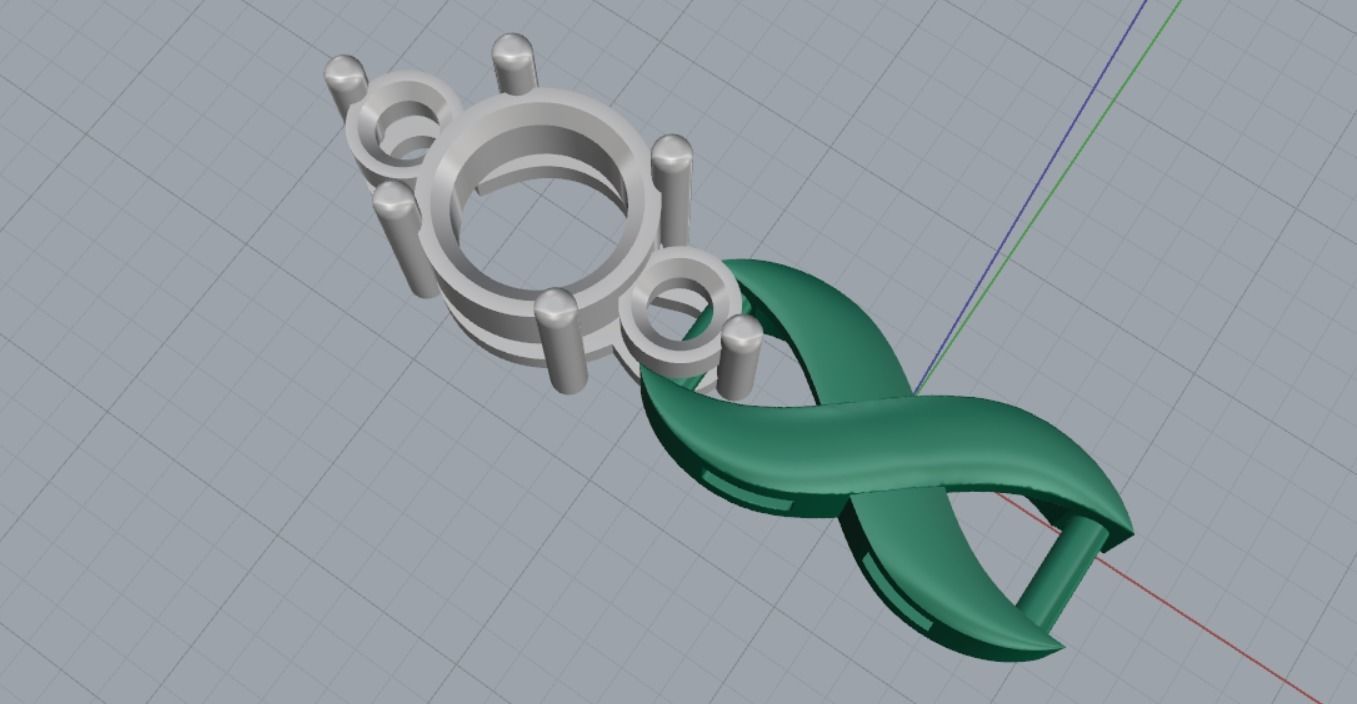 bracelet link stones 3D print model_23