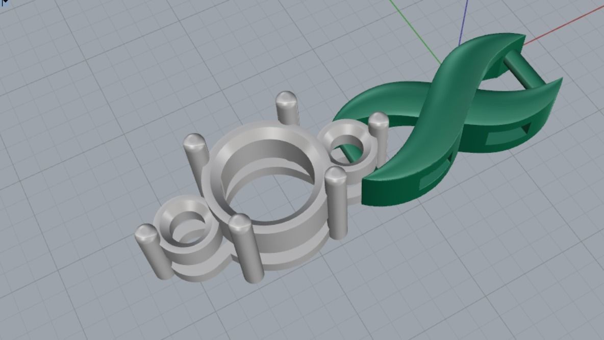 bracelet link stones 3D print model_24