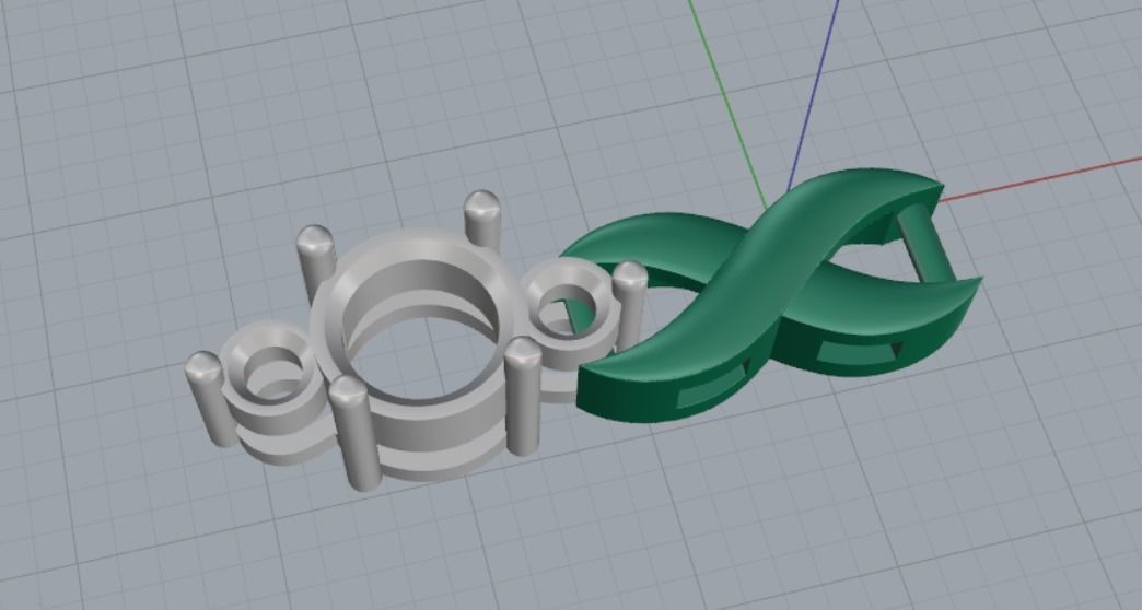 bracelet link stones 3D print model_19