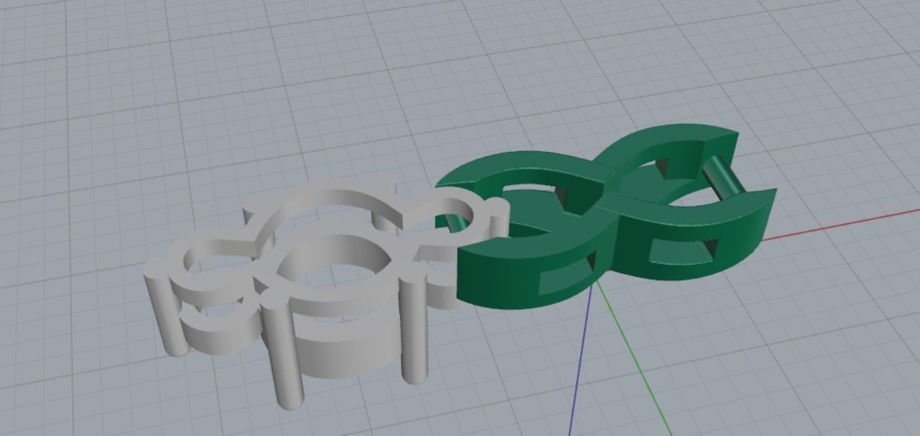 bracelet link stones 3D print model_21
