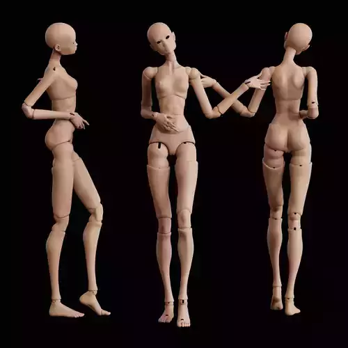 BJD doll Adela Movable 40cm 3D print model