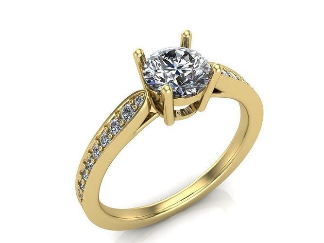 Solitair Ring  3D print model