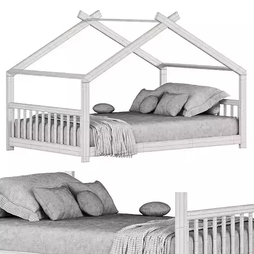 Gerlinde Full House Platform Bed