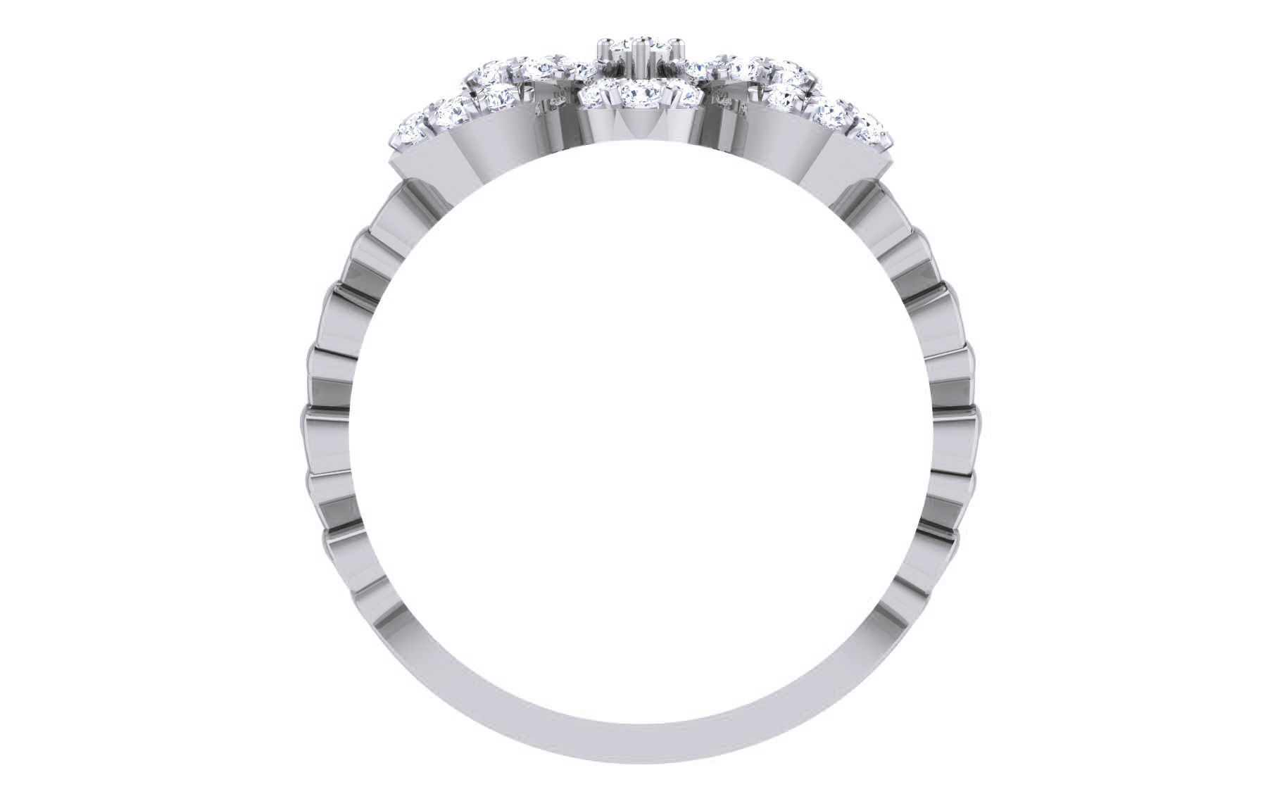 Ultra light wt Women Ring 3dm stl renders details 3D print model_4