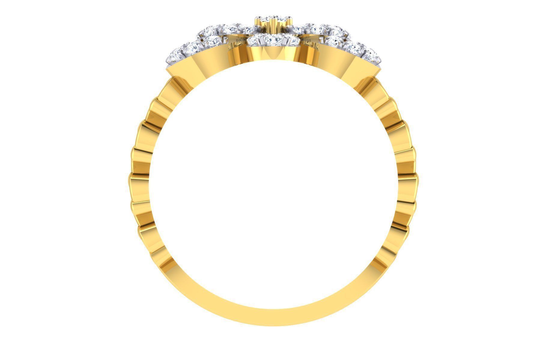 Ultra light wt Women Ring 3dm stl renders details 3D print model_7