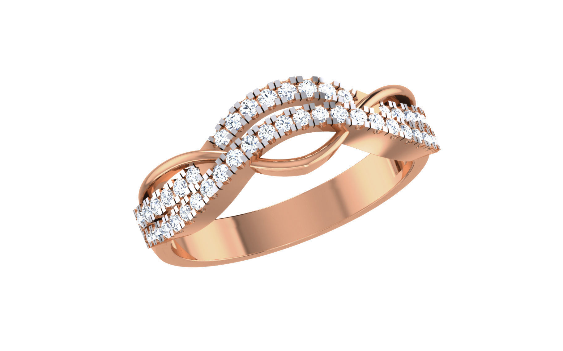 Ultra light wt Women Ring 3dm stl renders details 3D print model_3