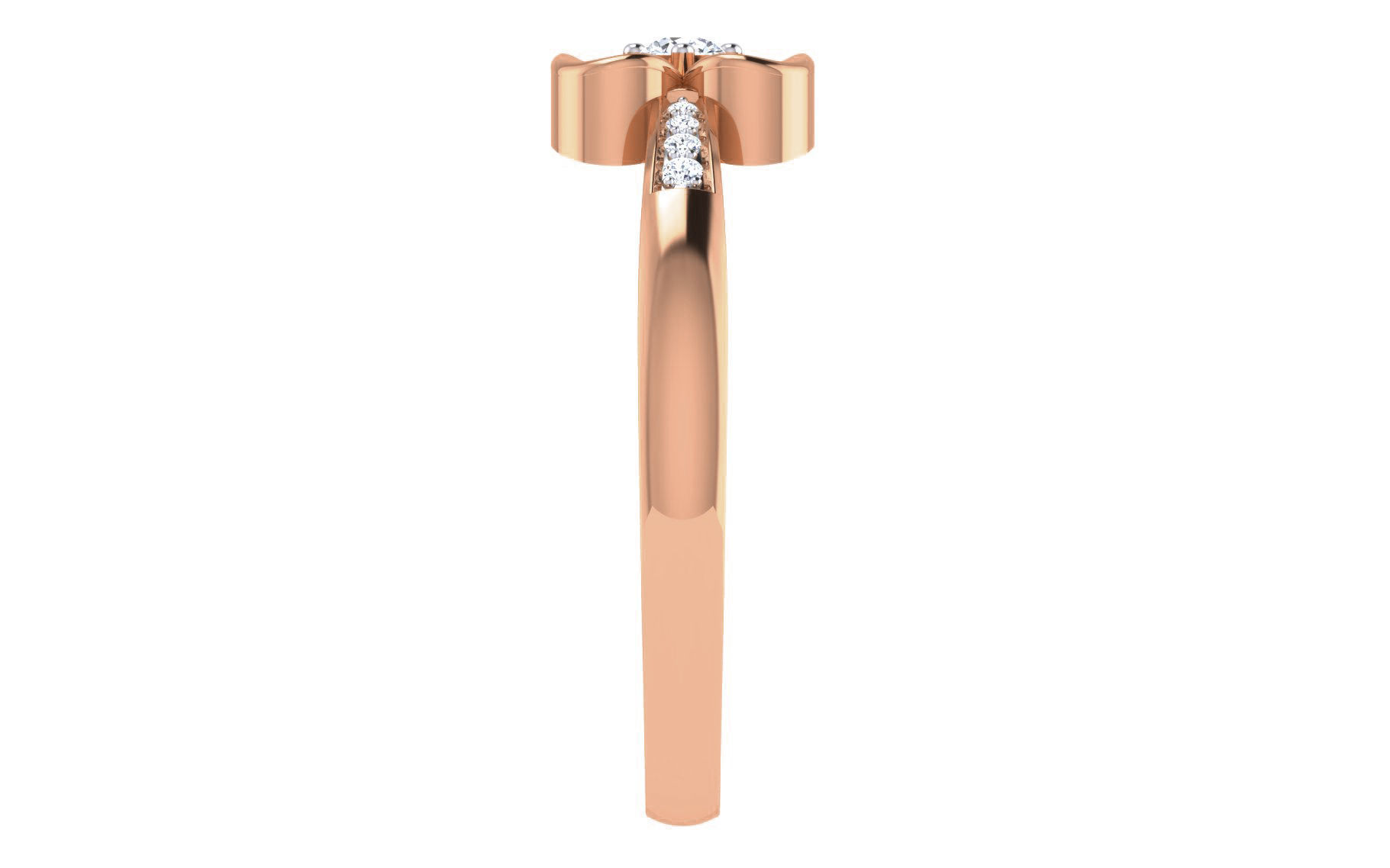 Ultra light wt Women Ring 3dm stl renders details 3D print model_5