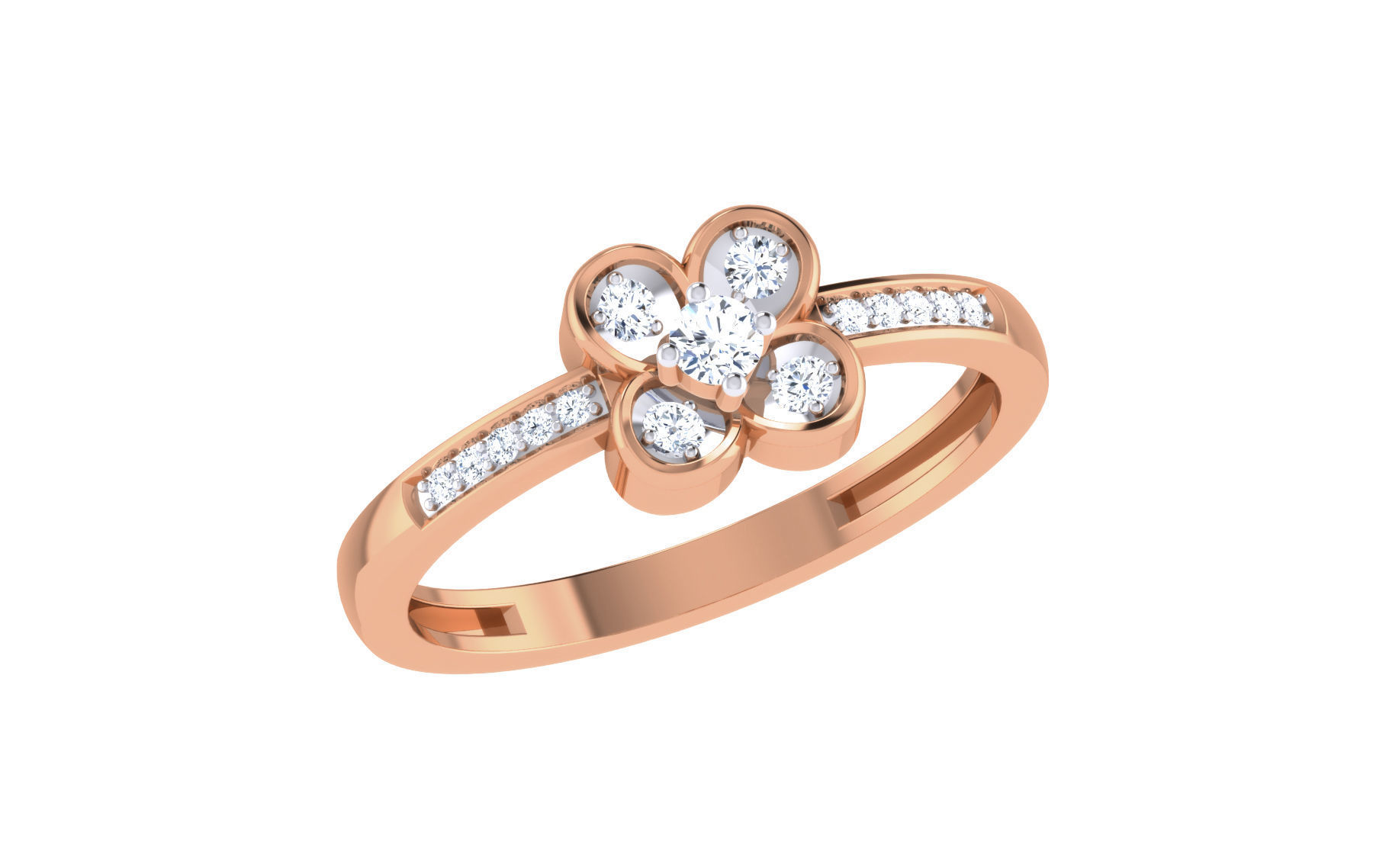 Ultra light wt Women Ring 3dm stl renders details 3D print model_3