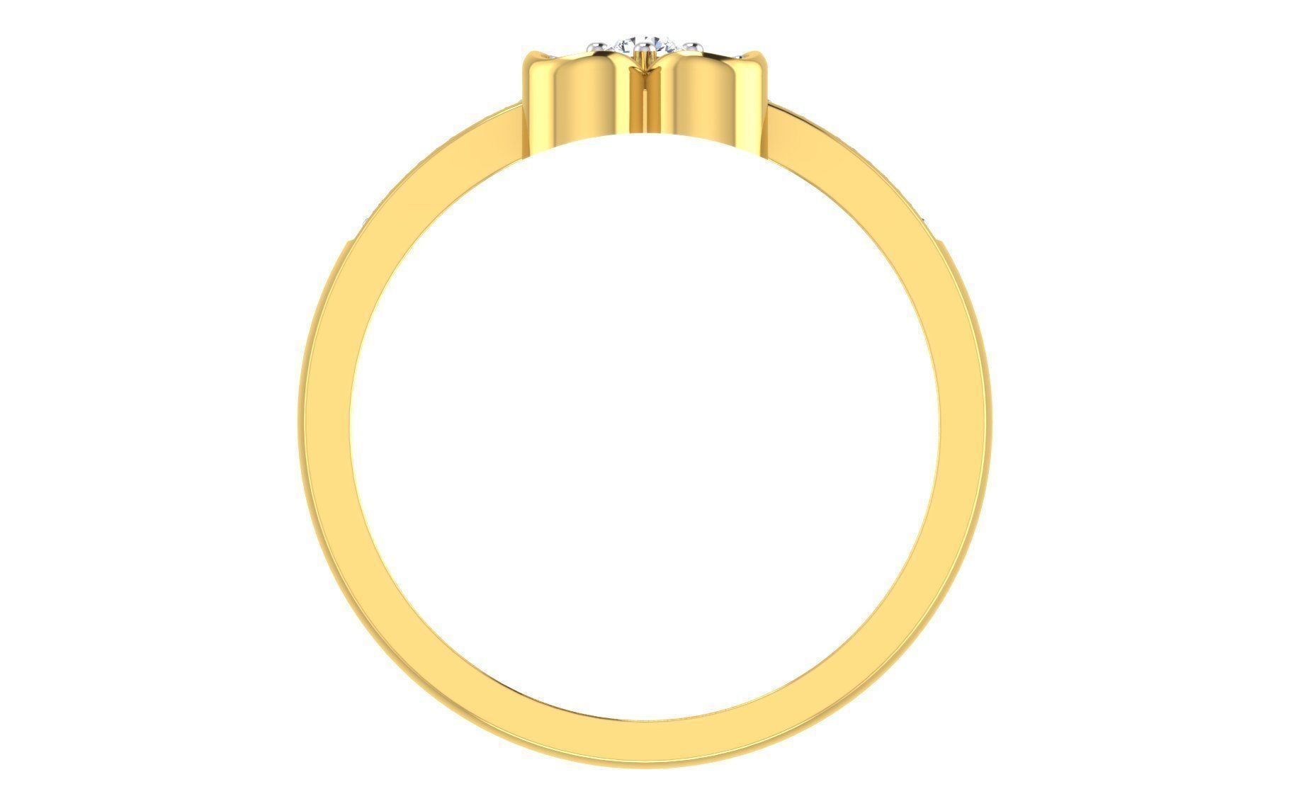 Ultra light wt Women Ring 3dm stl renders details 3D print model_4