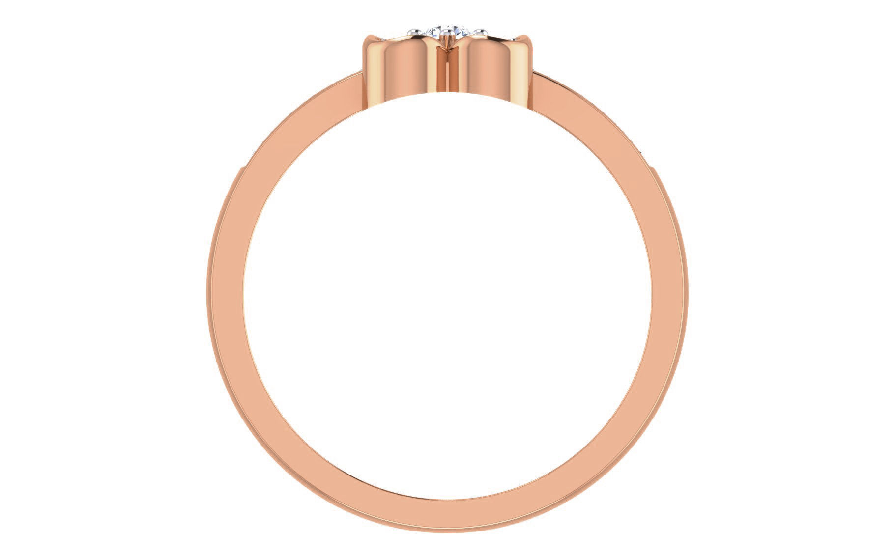 Ultra light wt Women Ring 3dm stl renders details 3D print model_5