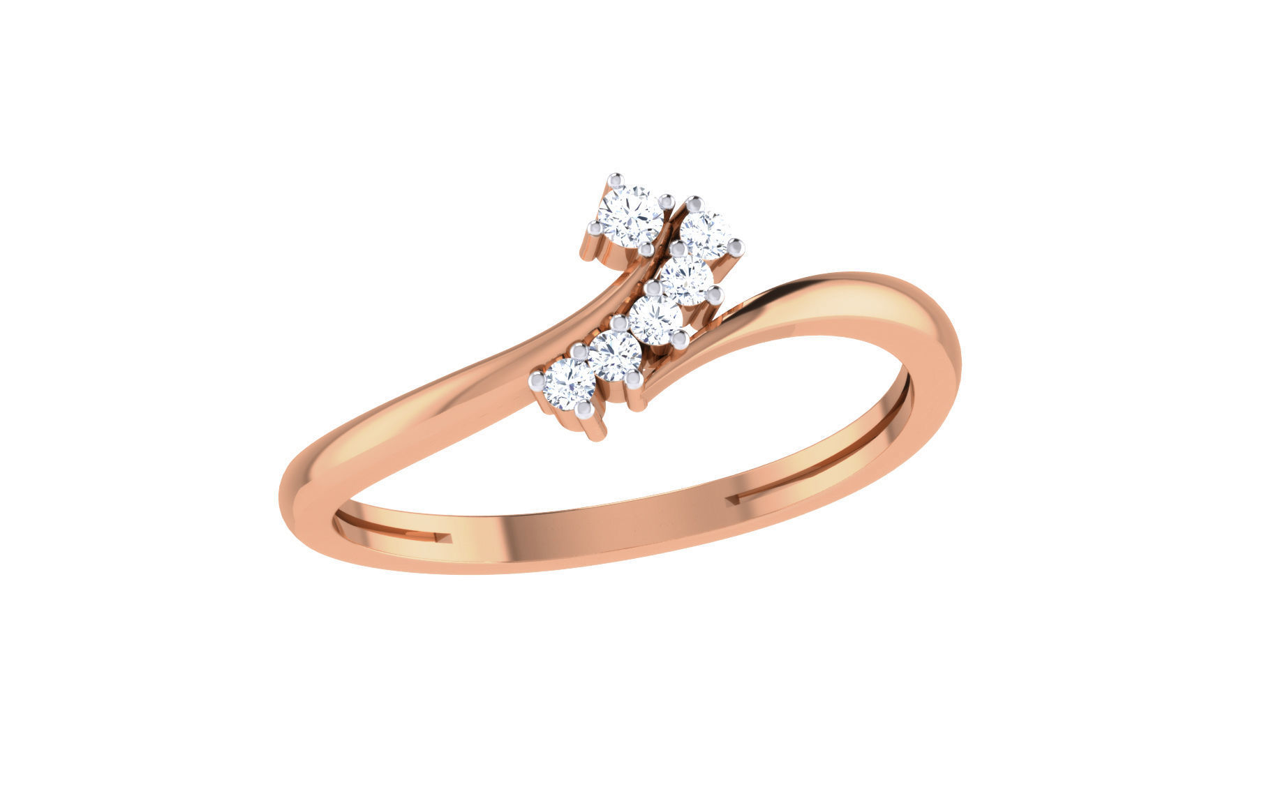 Ultra light wt Women Ring 3dm stl renders details 3D print model_3