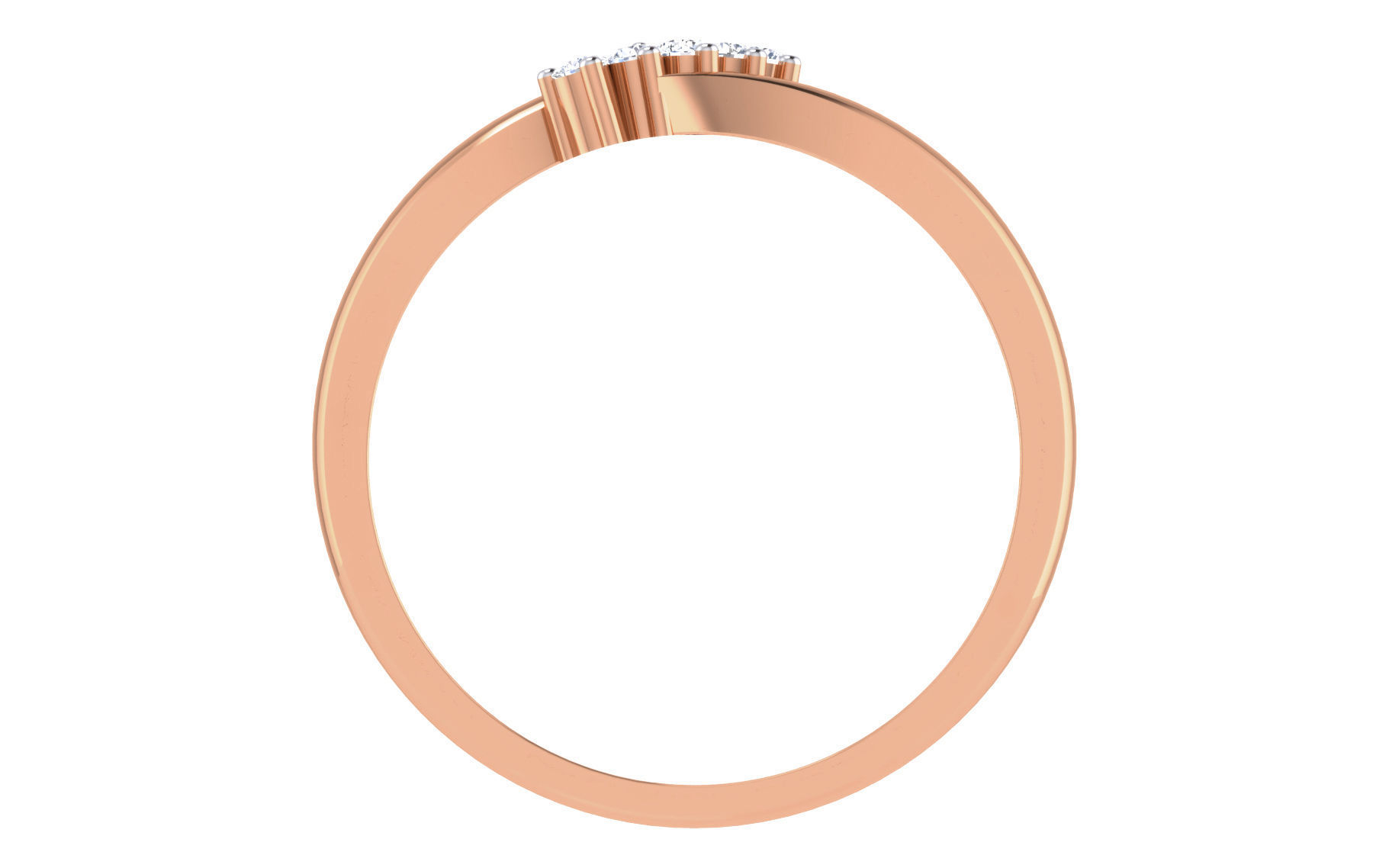 Ultra light wt Women Ring 3dm stl renders details 3D print model_11