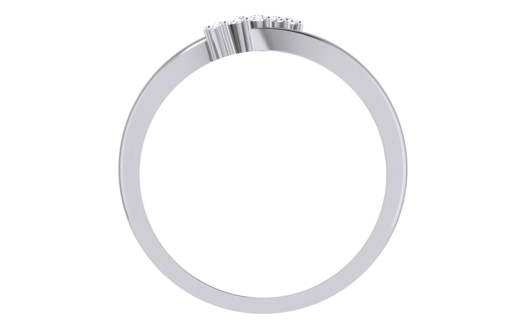 Ultra light wt Women Ring 3dm stl renders details 3D print model_6