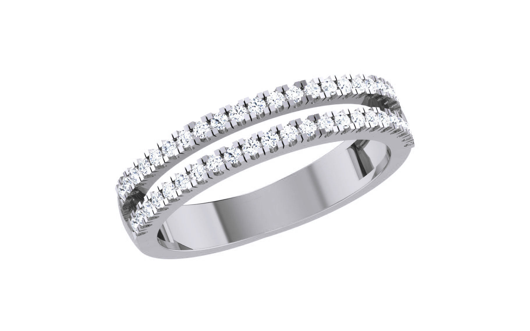 Ultra light wt Women Ring 3dm stl renders details 3D print model_2