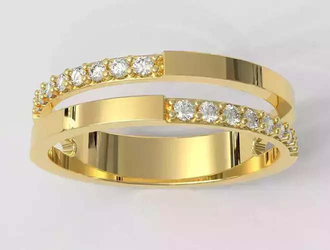 Double Diamond Ring