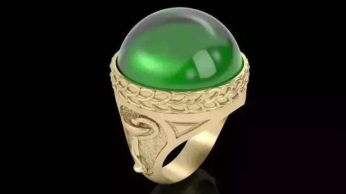 beautiful ring medical symbol 