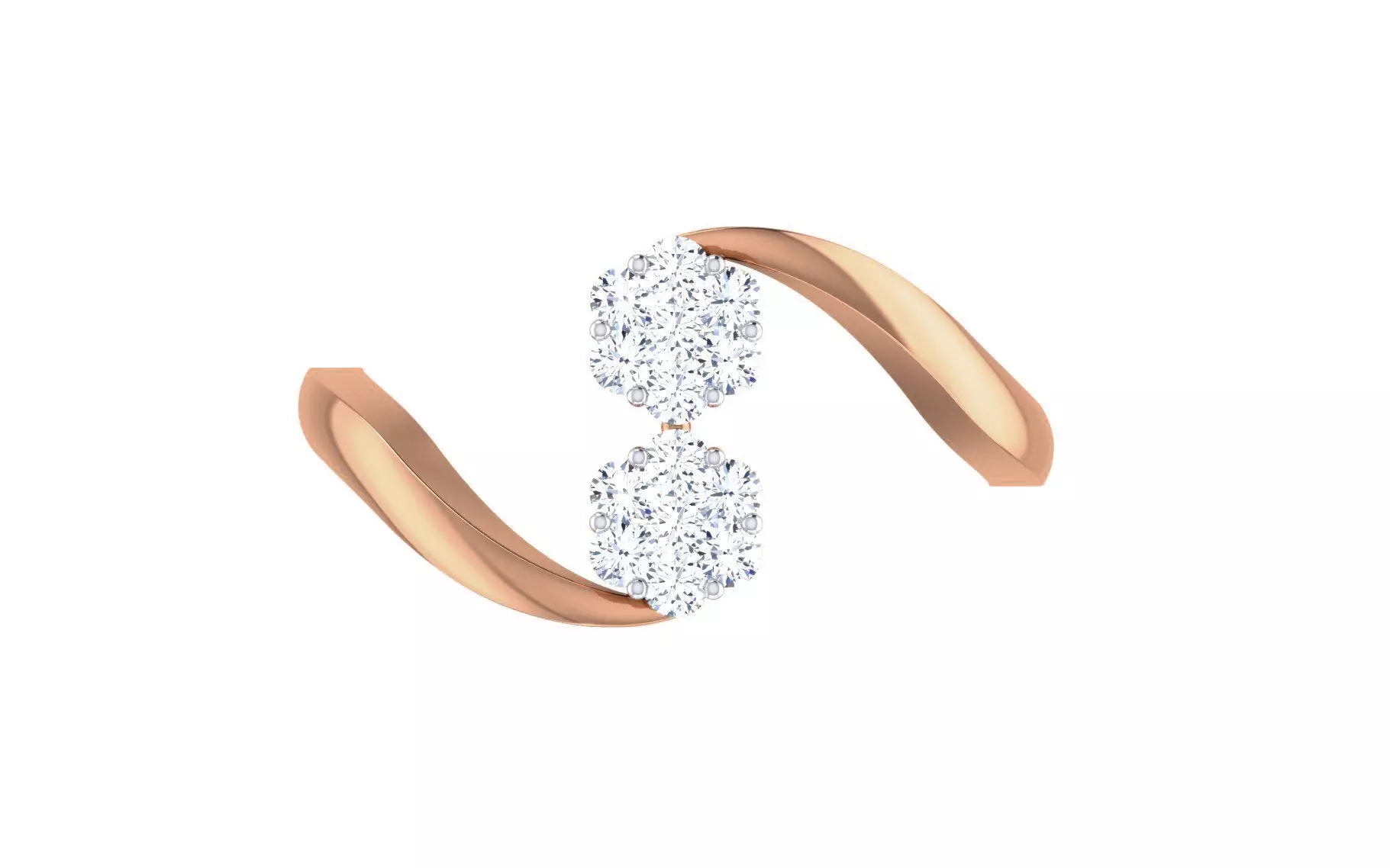 Ultra light wt Women Ring 3dm stl renders details 3D print model_0