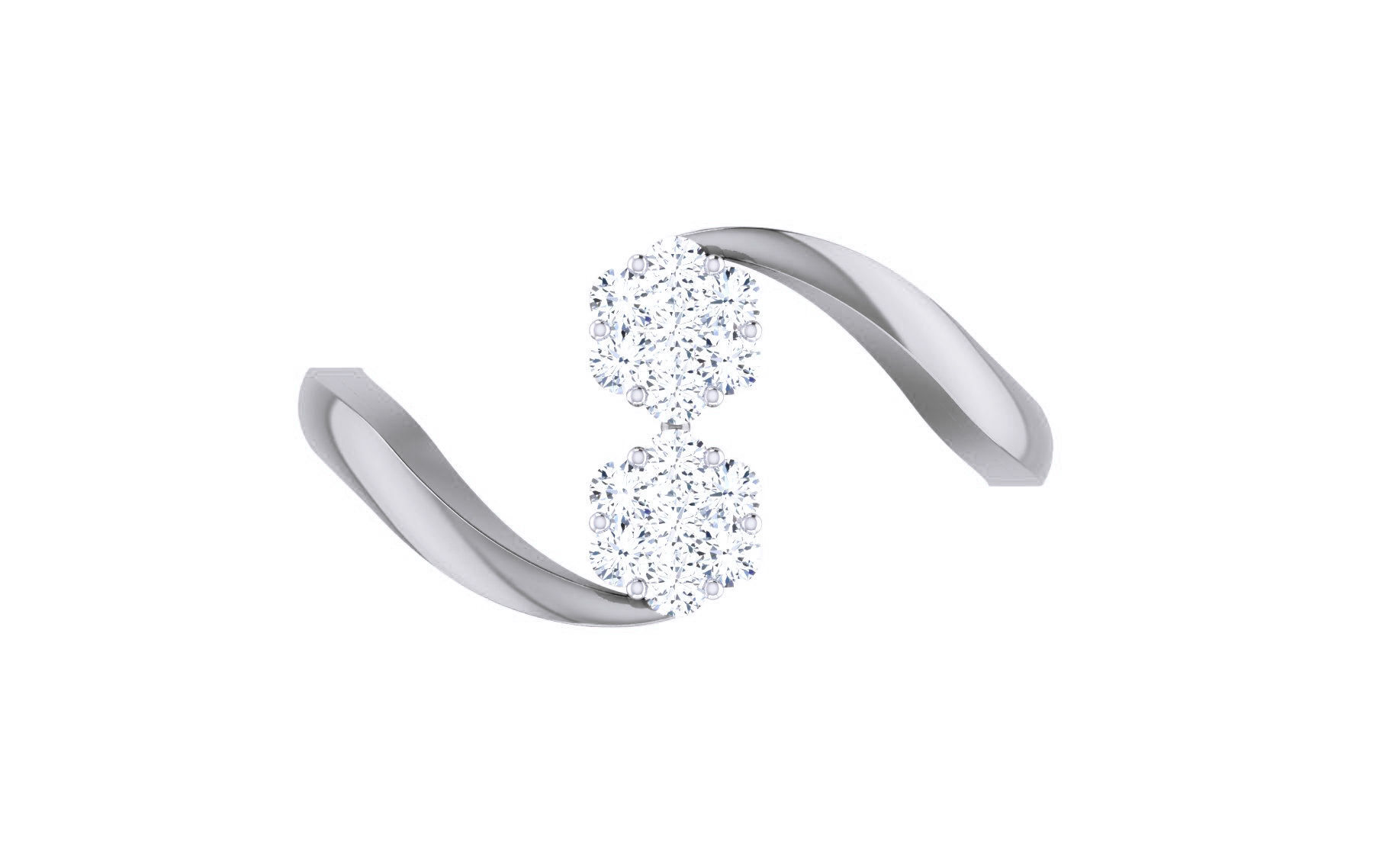 Ultra light wt Women Ring 3dm stl renders details 3D print model_10