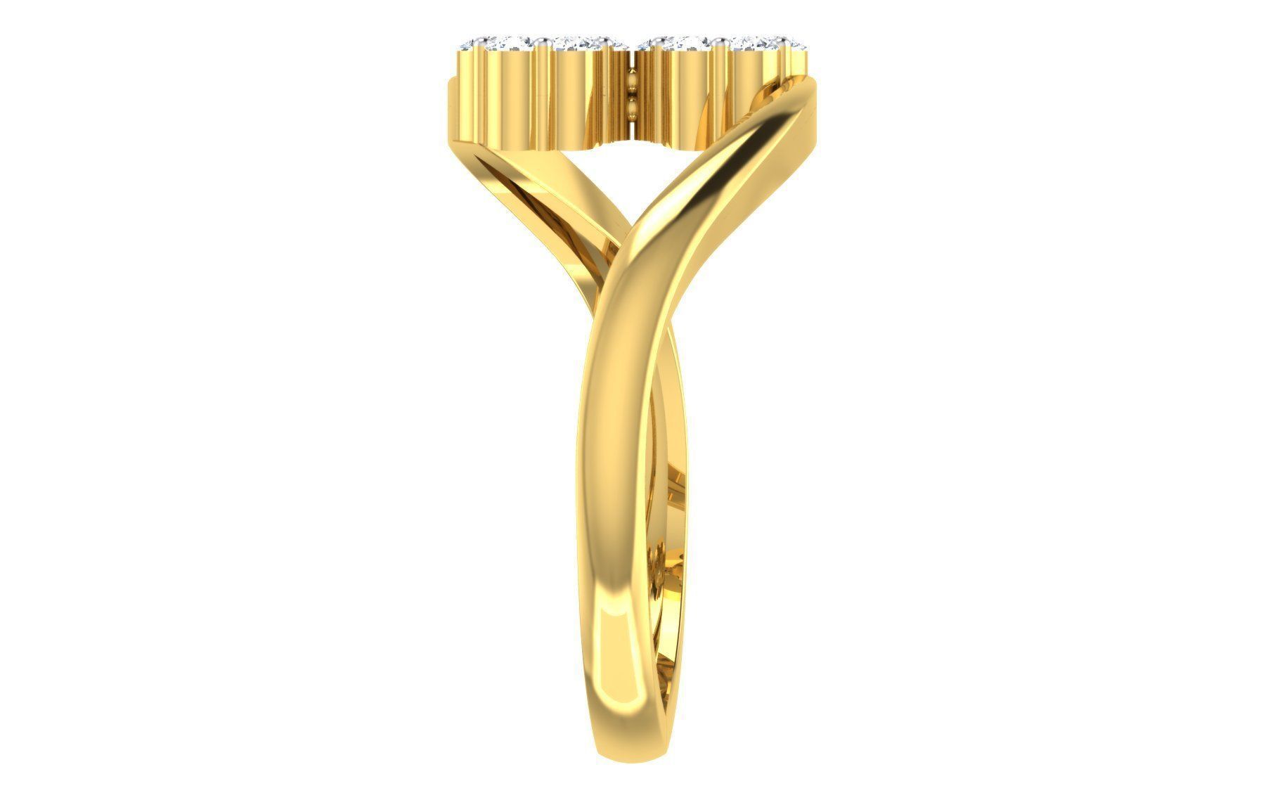 Ultra light wt Women Ring 3dm stl renders details 3D print model_6