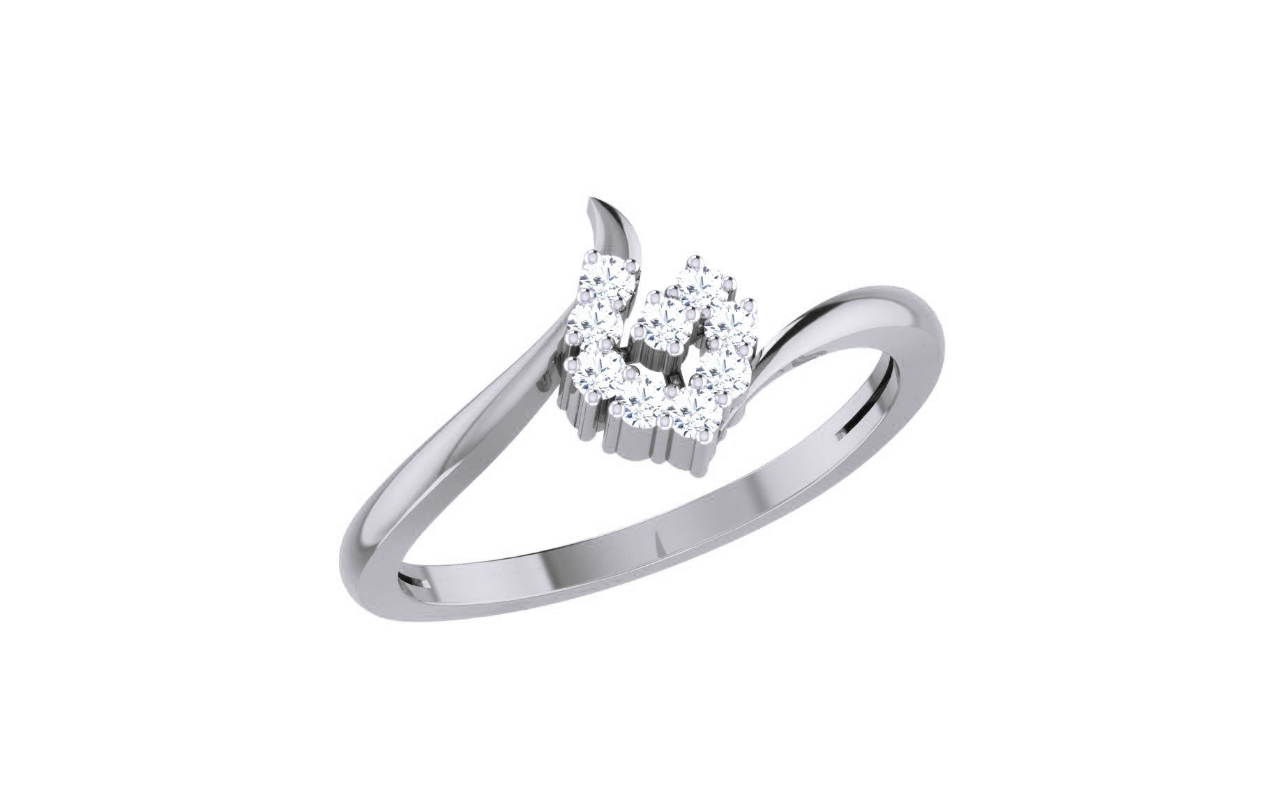 Ultra light wt Women Ring 3dm stl renders details 3D print model_8