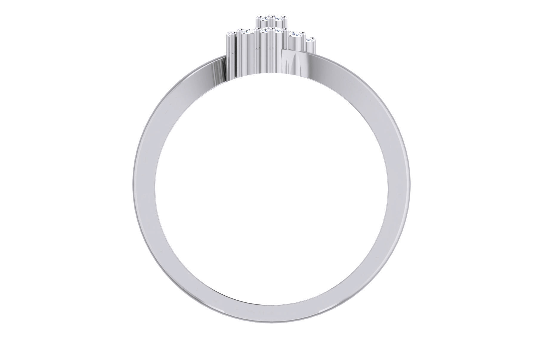 Ultra light wt Women Ring 3dm stl renders details 3D print model_3