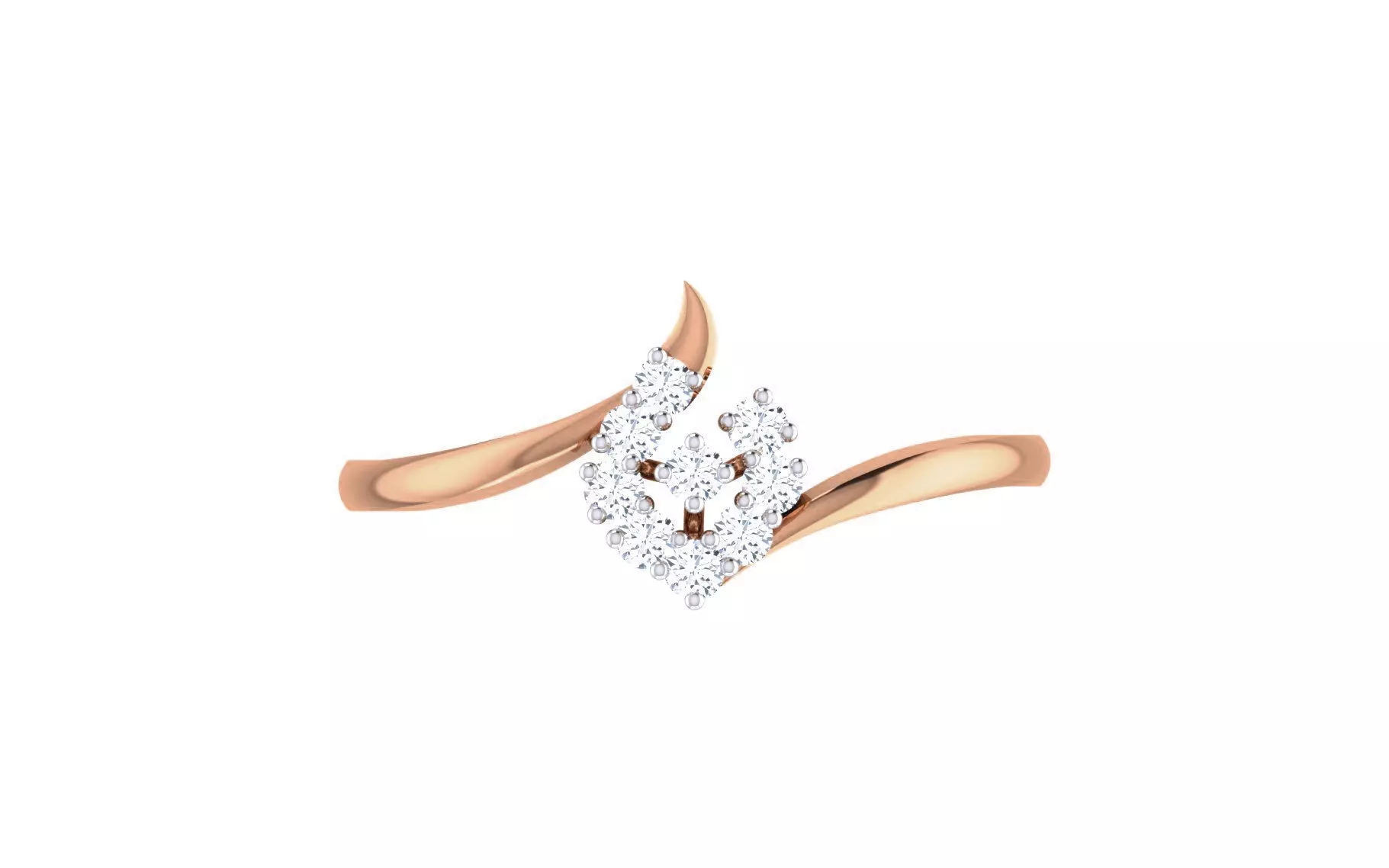 Ultra light wt Women Ring 3dm stl renders details 3D print model_0