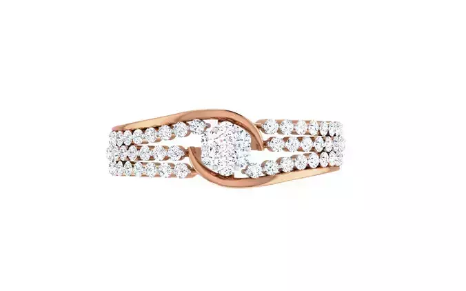 Ultra light wt Women Ring 3dm stl renders details