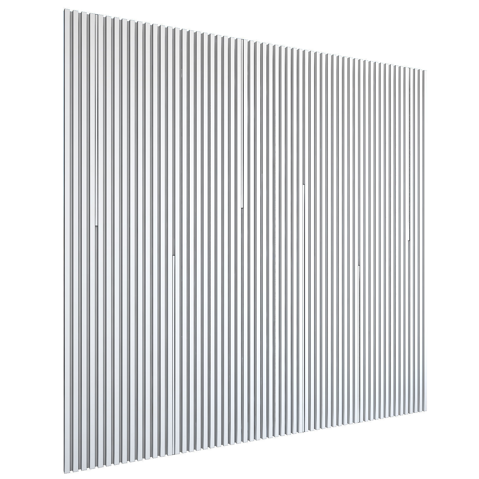 Flutted 3d panel with LED lights 3D model_3