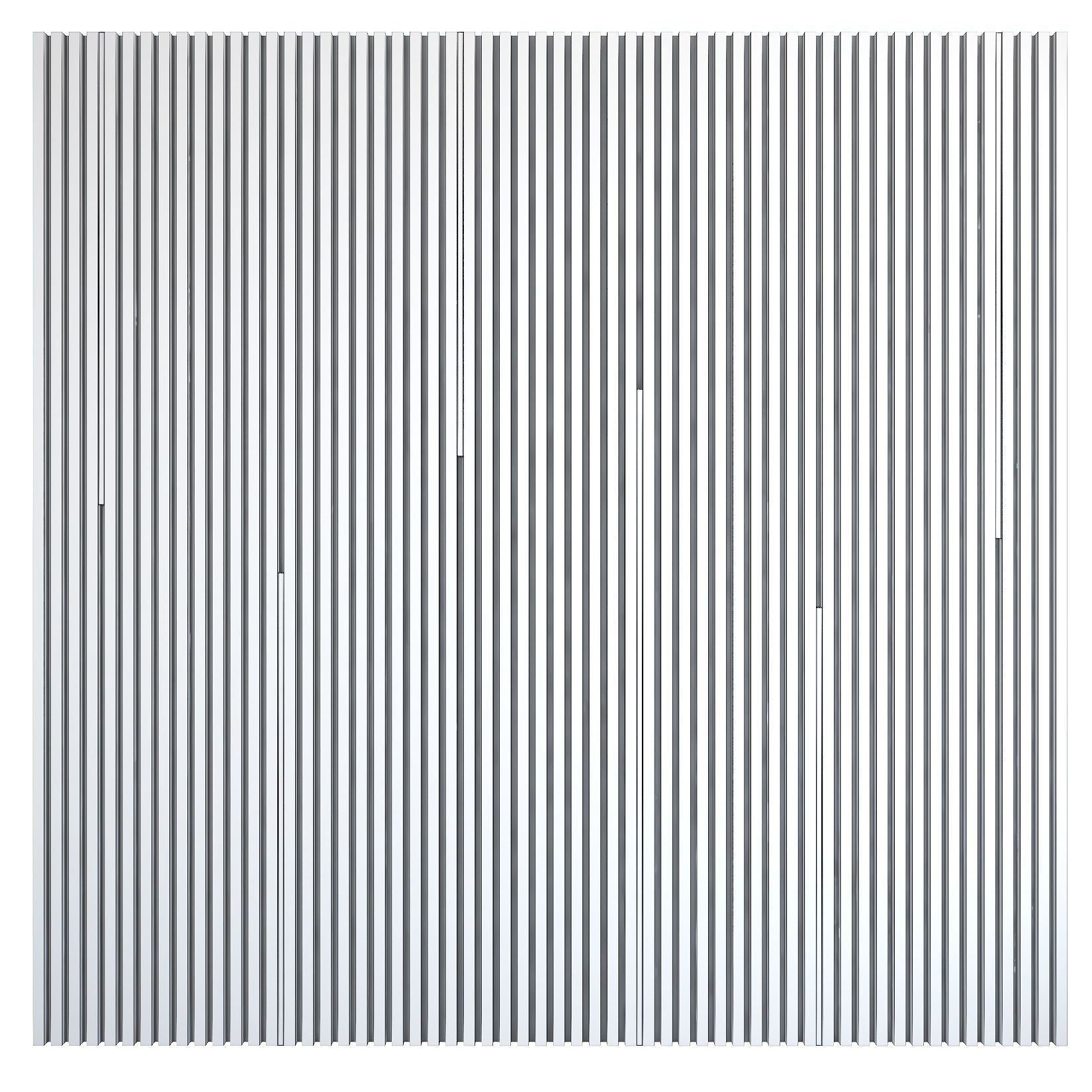 Flutted 3d panel with LED lights 3D model_4