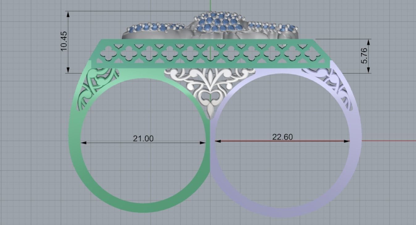 cancer ring 3D print model_13