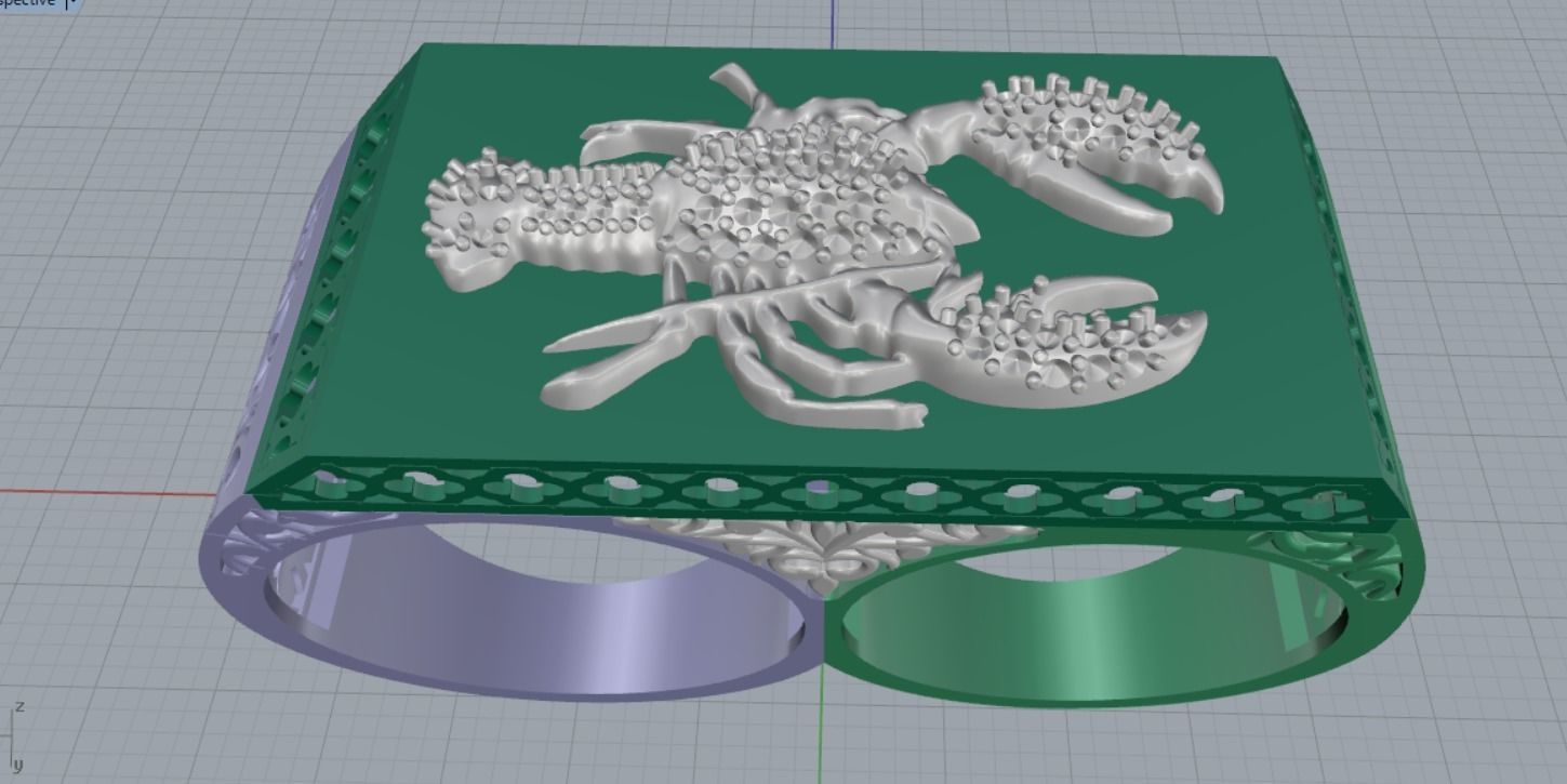 cancer ring 3D print model_16