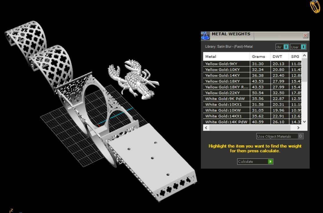 cancer ring 3D print model_9