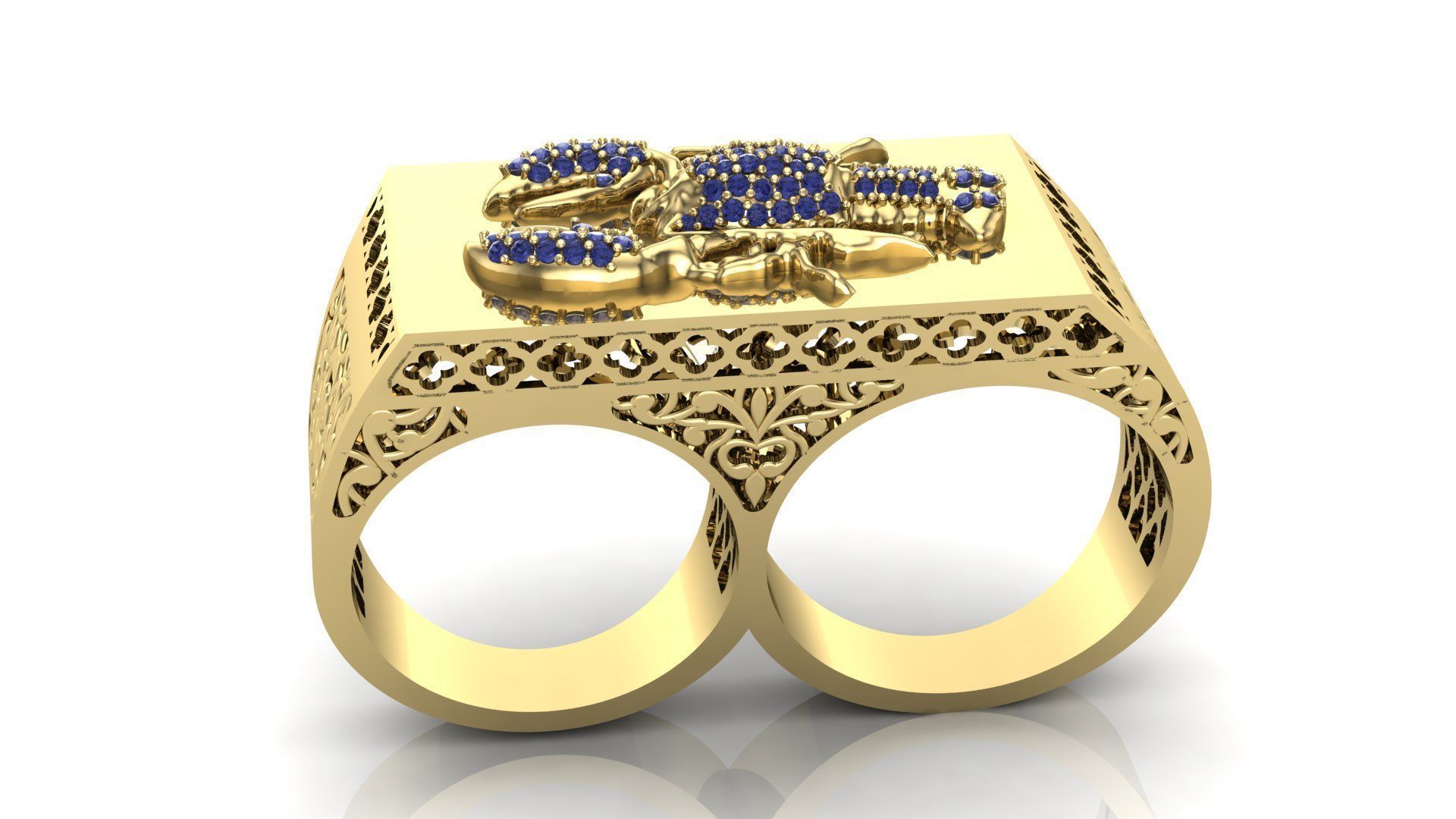 cancer ring 3D print model_1