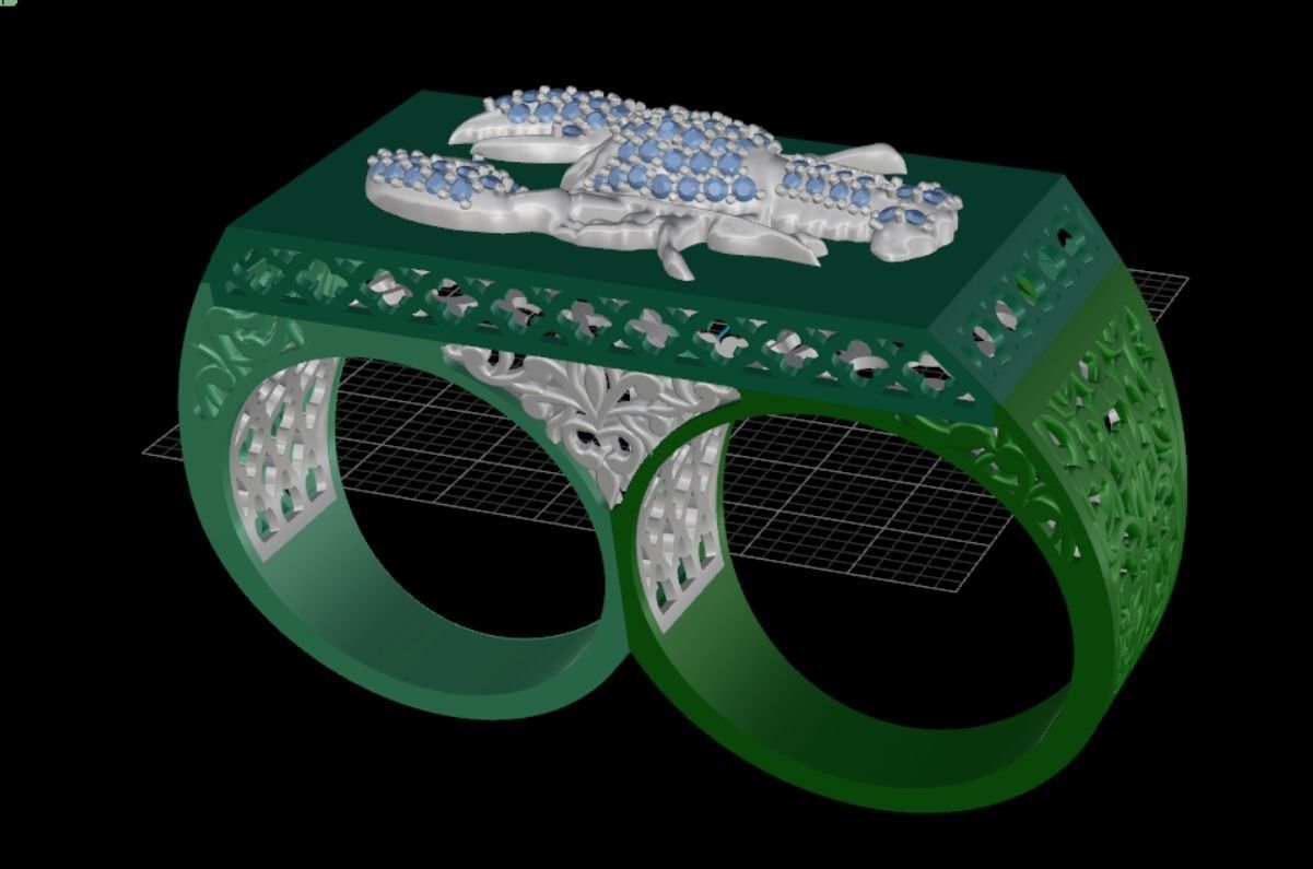 cancer ring 3D print model_10