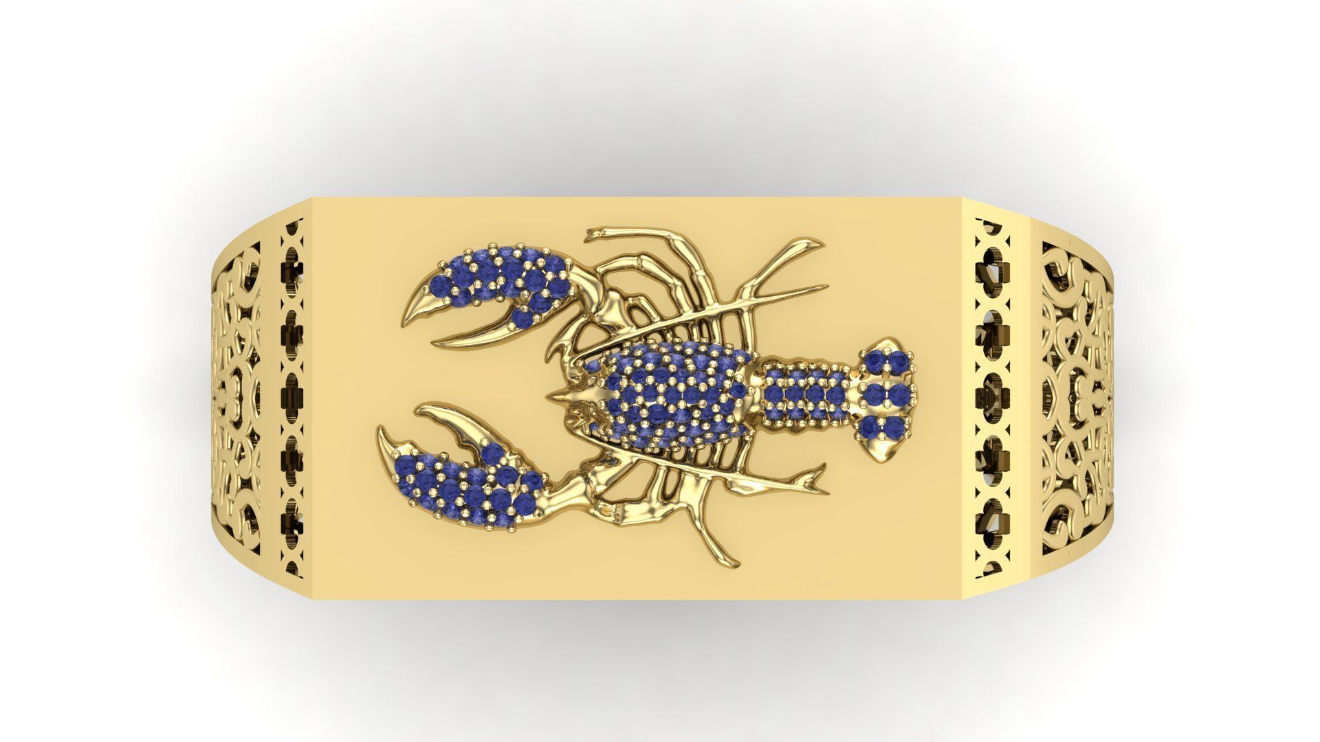 cancer ring 3D print model_4