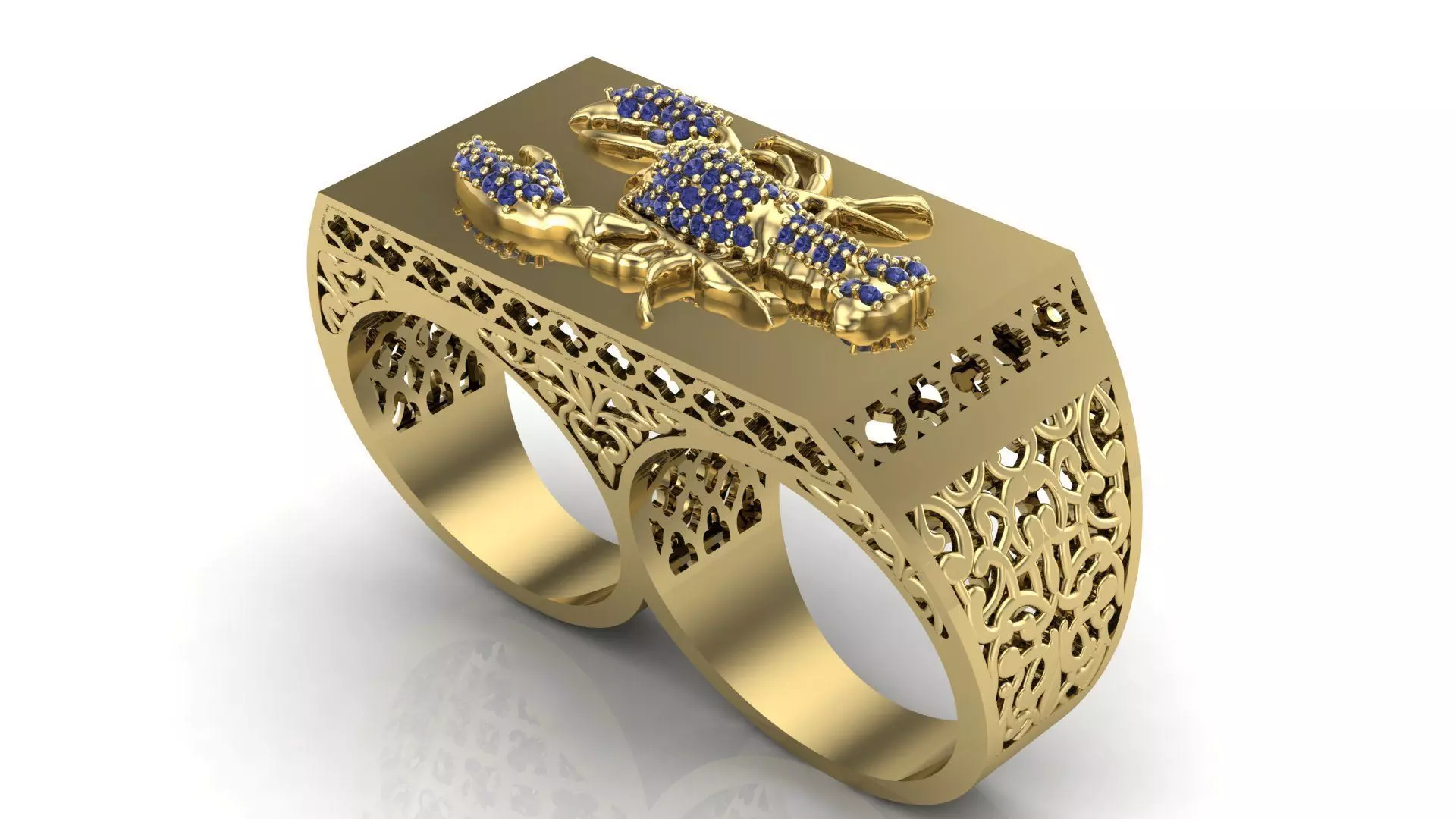 cancer ring 3D print model_0