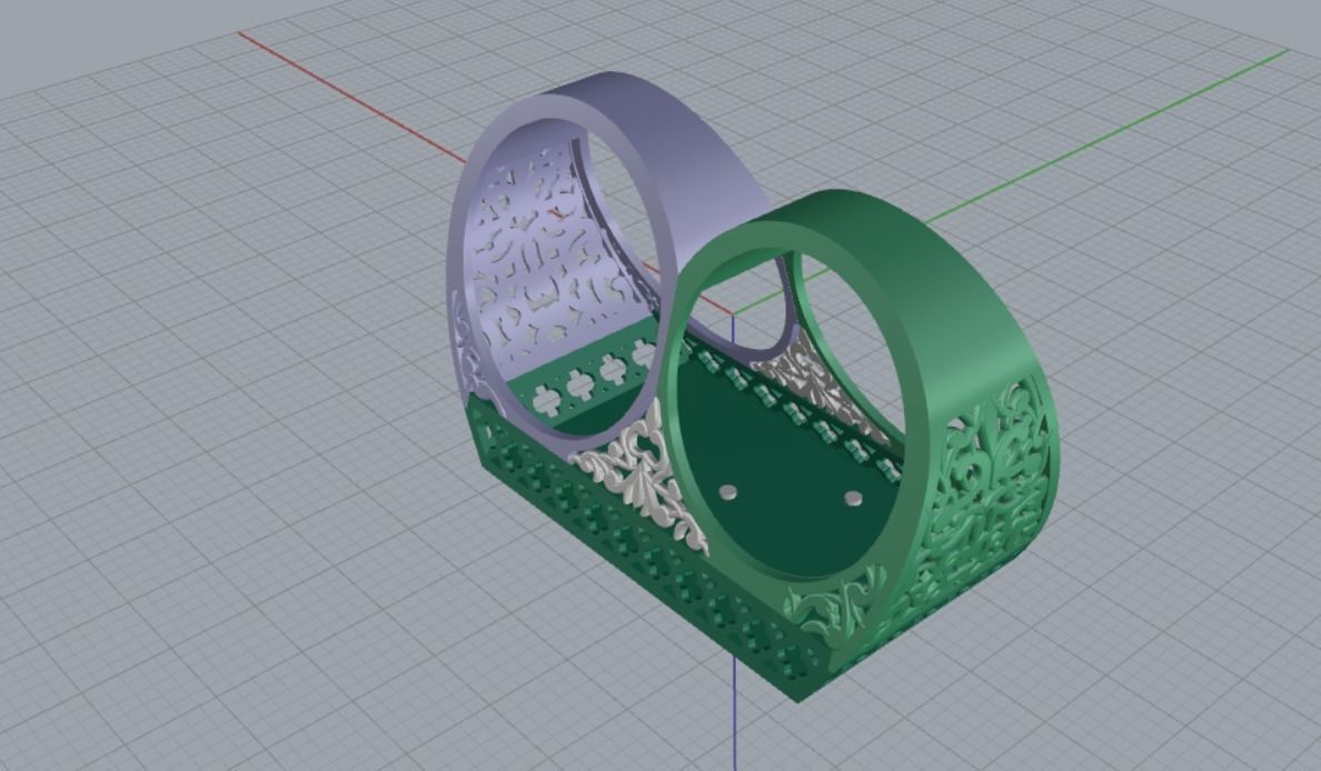 cancer ring 3D print model_18