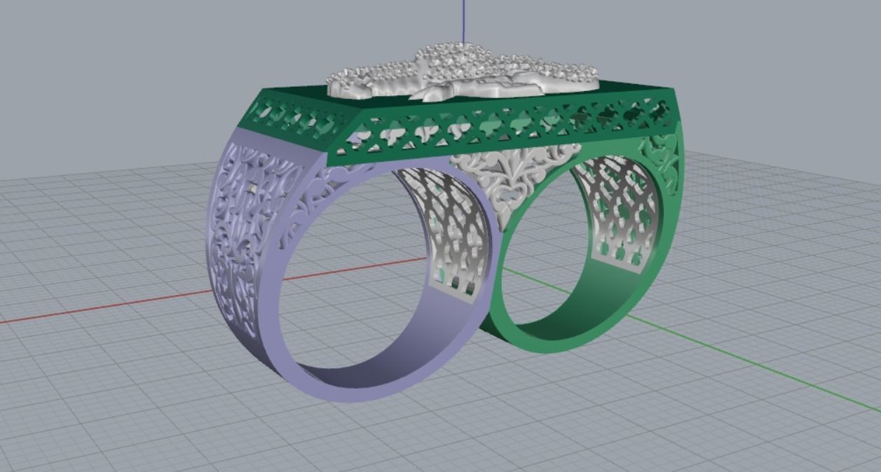 cancer ring 3D print model_14