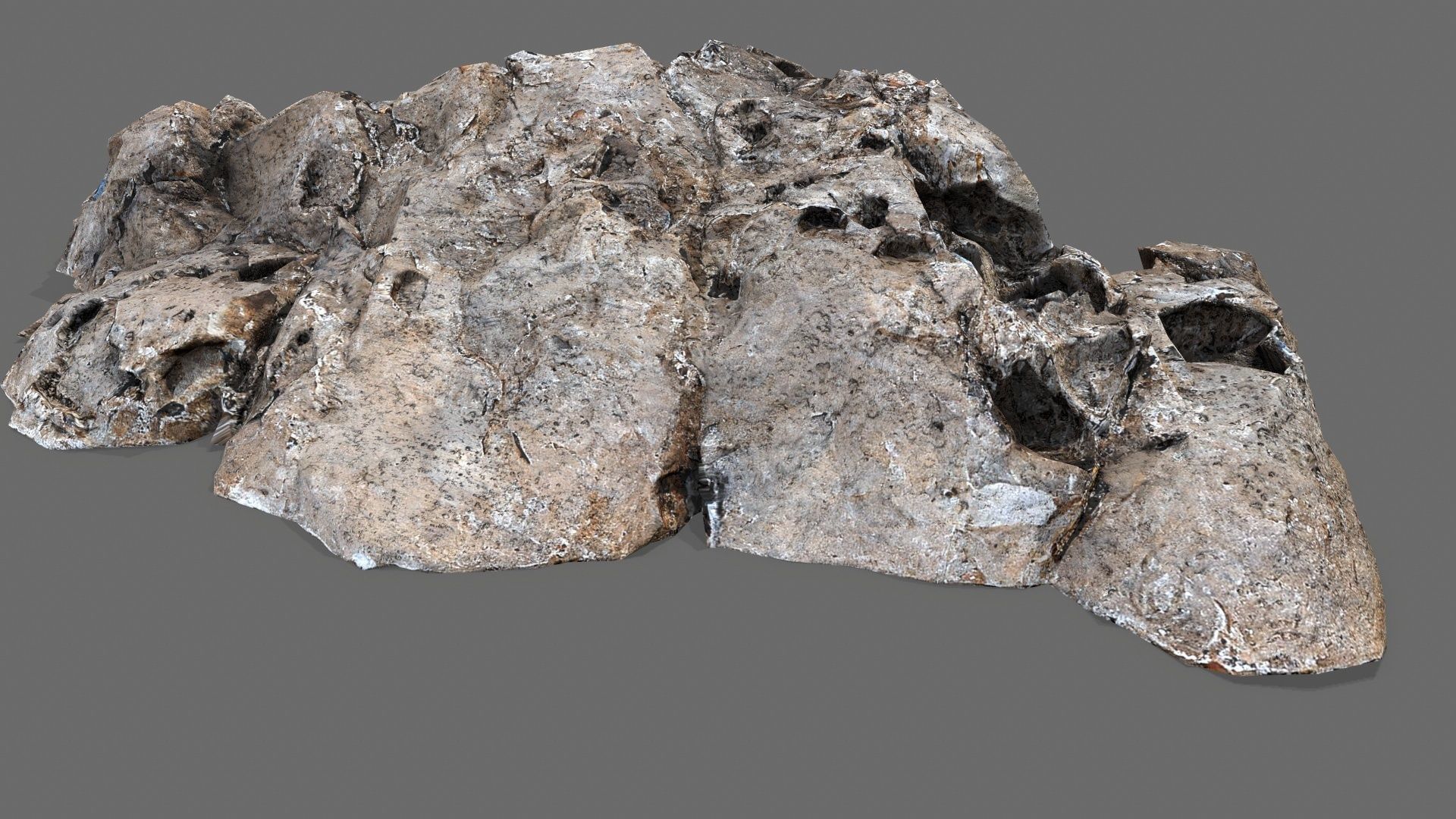 desert rocks Low-poly 3D model_12