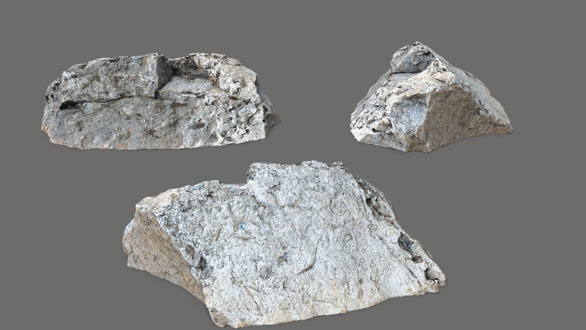 desert rocks Low-poly 3D model_9