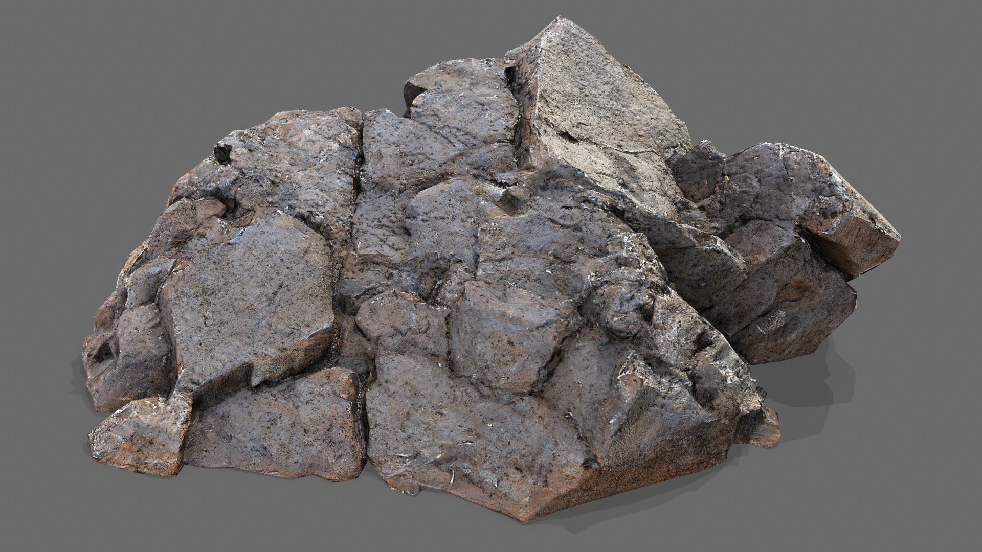 desert rocks Low-poly 3D model_15