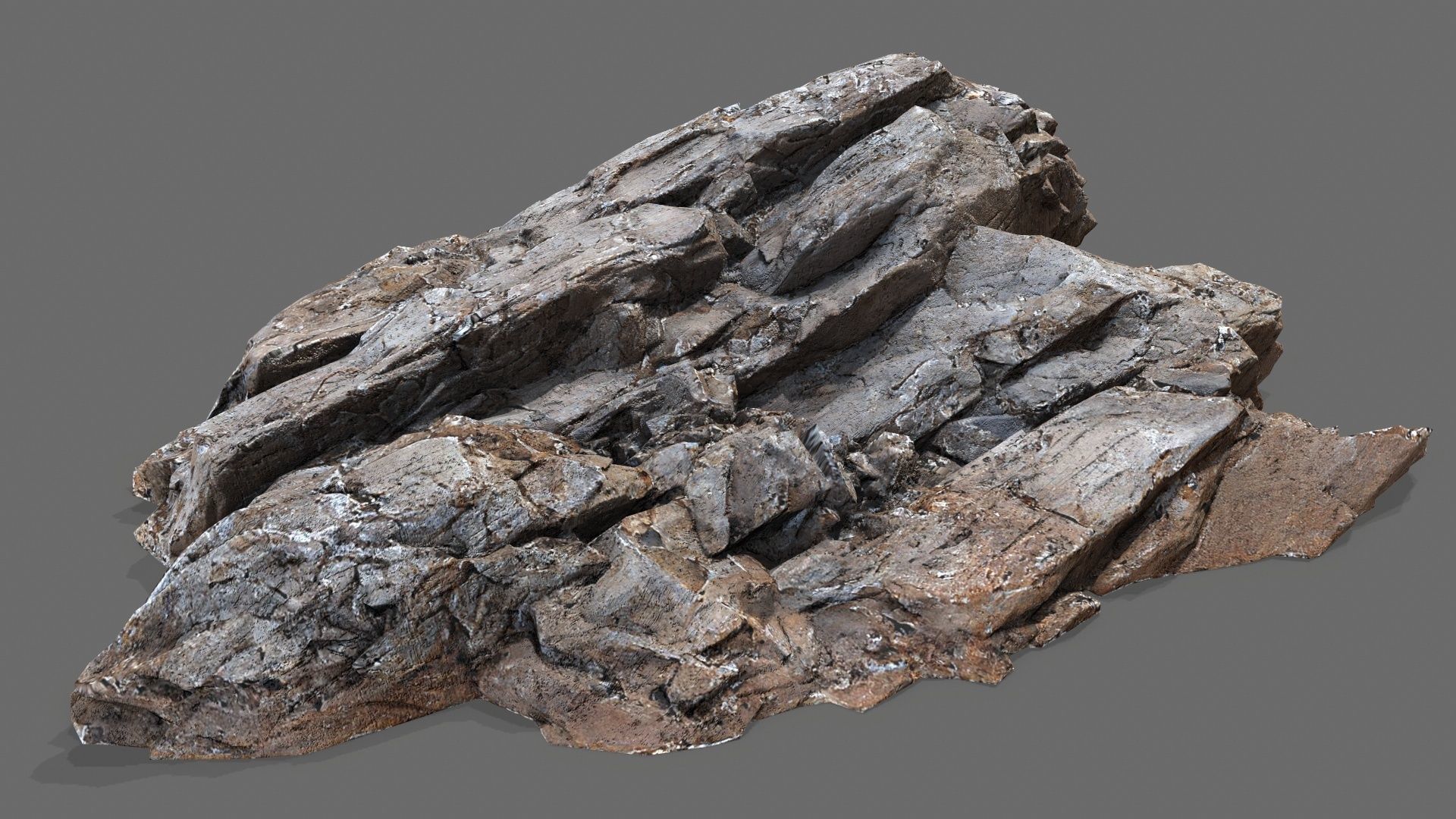 desert rocks Low-poly 3D model_11